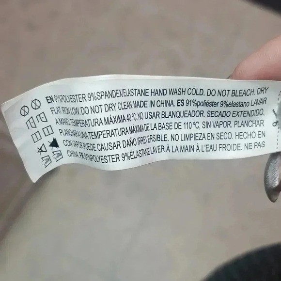 Forever 21 Wide Leg Black Pant w/silver glitter - Picture 7 of 7